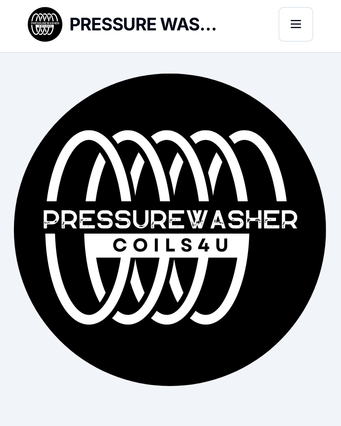 Pressure Washer Coils
